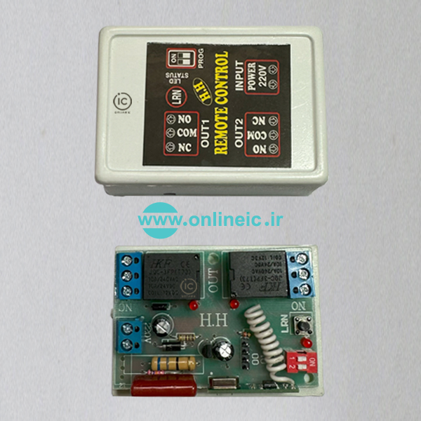 ماژول گیرنده دو کانال کد لرن 315MHz