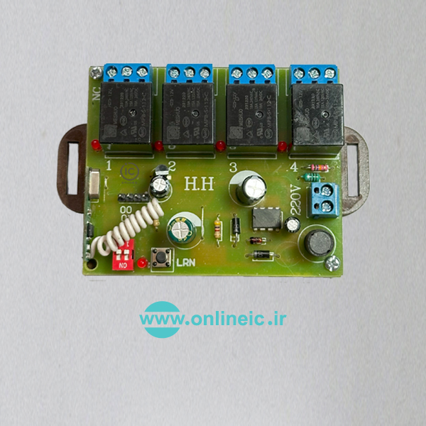 ماژول گیرنده چهار کانال کد لرن 315MHz